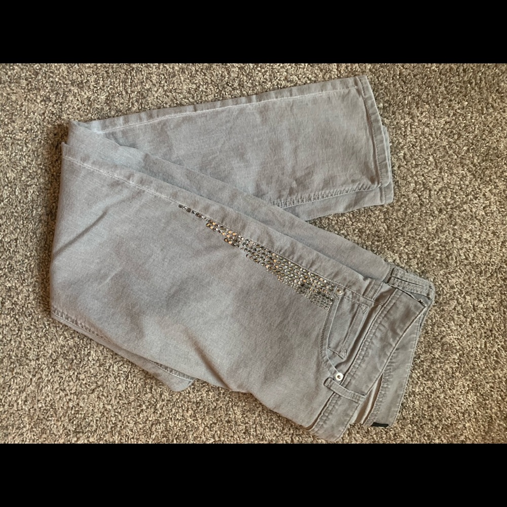 Express  skinny jeans with diamond embellishments